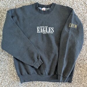 Eagles Vintage 1994 Hell Freezes Over World Tour Crew Black Sweatshirt XL